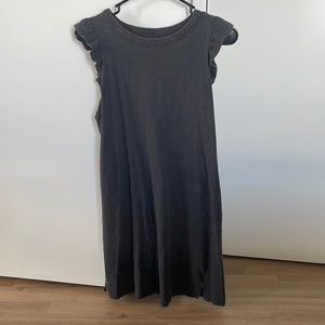 Gray casual mini dress